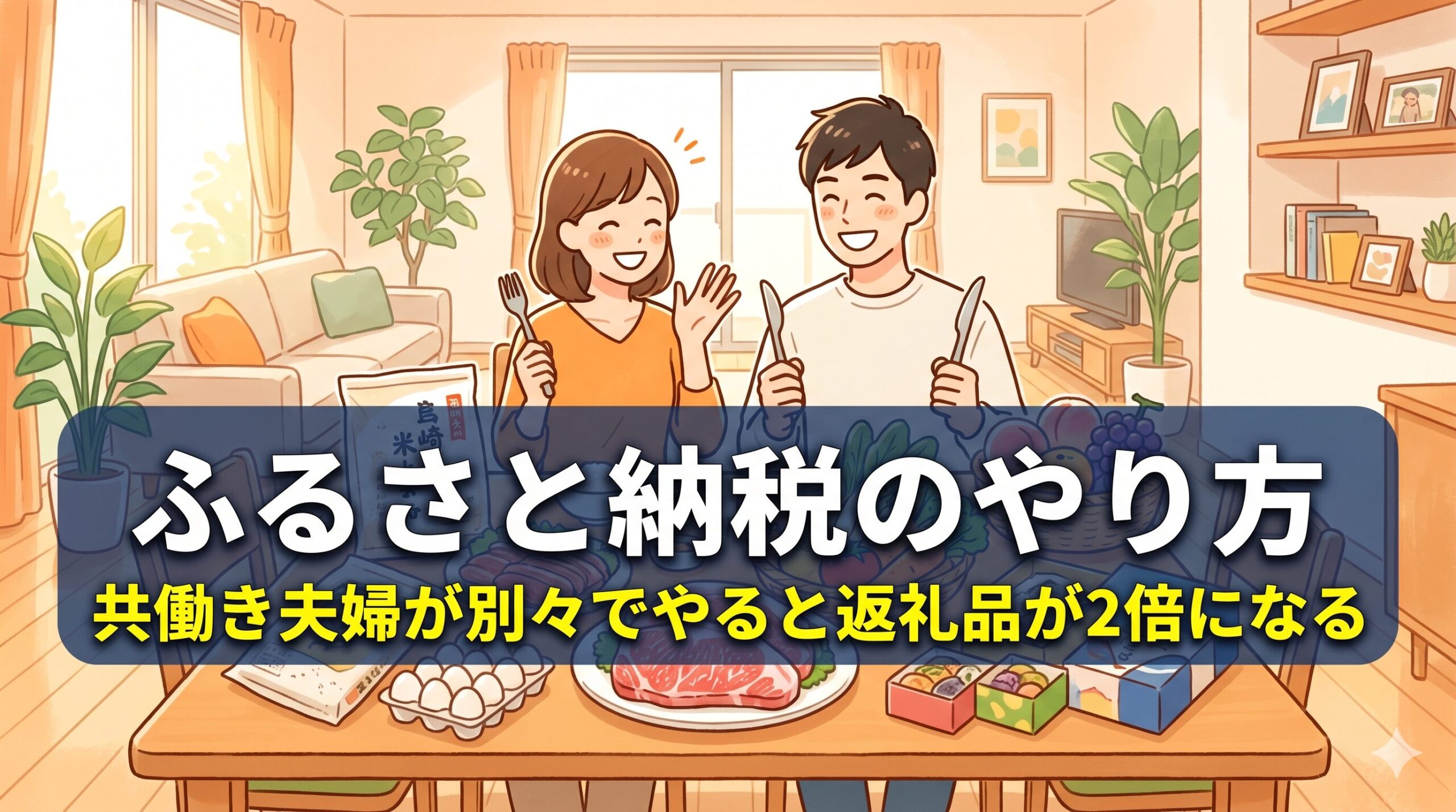 ふるさと納税のやり方｜共働き夫婦が夫婦別々でやる手順と注意点