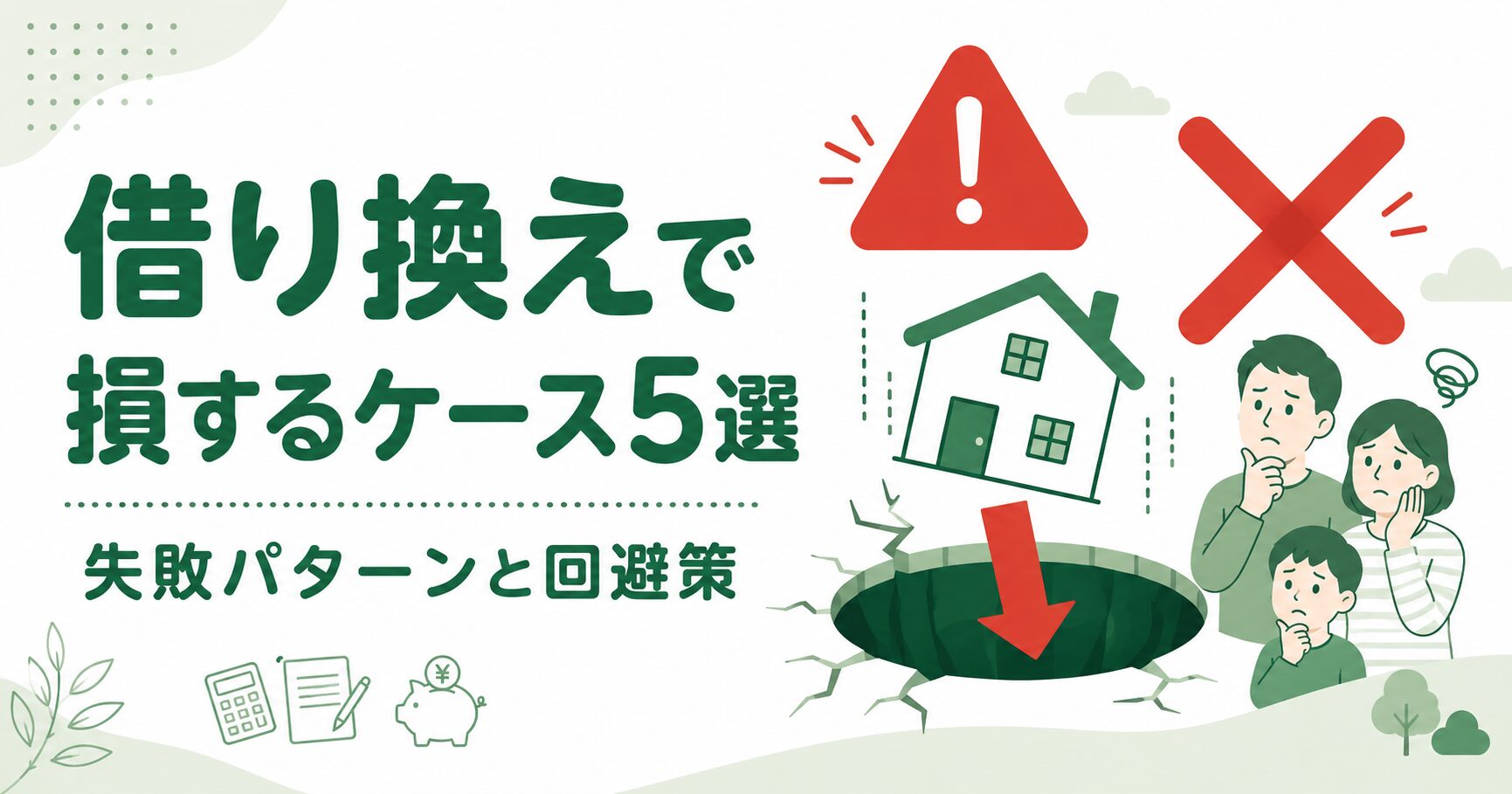 借り換えで損するケース5選｜失敗パターンと回避策