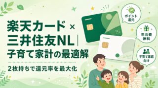 楽天カードと三井住友カード(NL)の使い分けが正解｜子育て家計のクレカ最適解