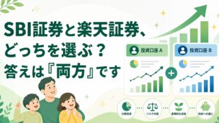 SBI証券と楽天証券、どっちを選ぶ？答えは「両方」です