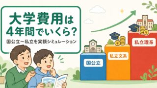大学費用は4年間でいくら？国公立〜私立を実額シミュレーション