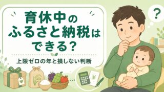 育休中のふるさと納税はできる？上限ゼロの年と損しない判断