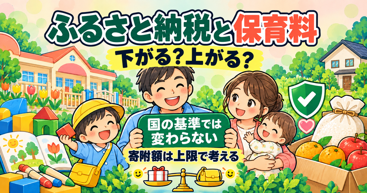 ふるさと納税で保育料は下がる？児童手当・高校無償化への影響も確認