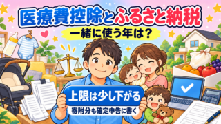 ふるさと納税と医療費控除の併用|上限が下がる目安とワンストップ