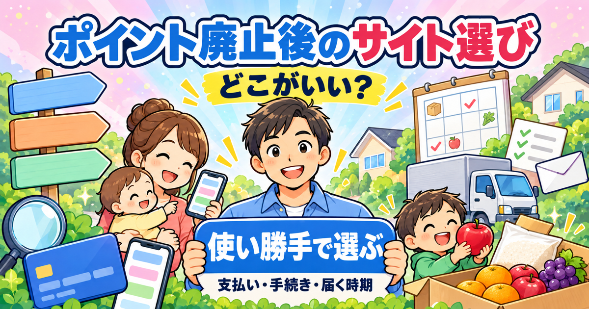 ふるさと納税のポイント廃止後のサイト選び｜これからは支払い方法・手続き・届く時期で選ぶ